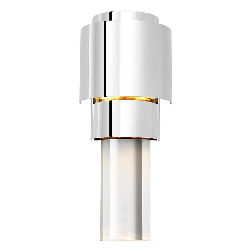 Бра Wall Lamp Avondale Nickel Никель Прозрачный (Transparent) Бра Wall Lamp Avondale Nickel Никель Прозрачный (Transparent) в Саратове | Loft Concept