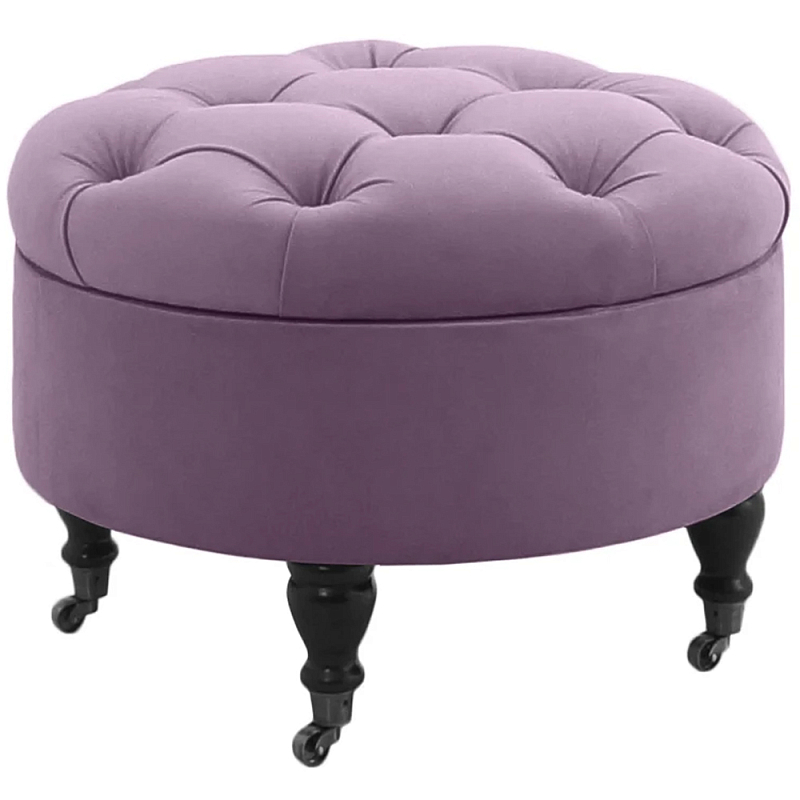 Круглый пуф на ножках Cheryl Pouf Мульти Круглый пуф на ножках Cheryl Pouf Мульти в Саратове | Loft Concept