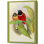 Постер на холсте с изображением птиц Blooming Birds Poster варинант исполнения - 6 | Loft Concept в Саратове