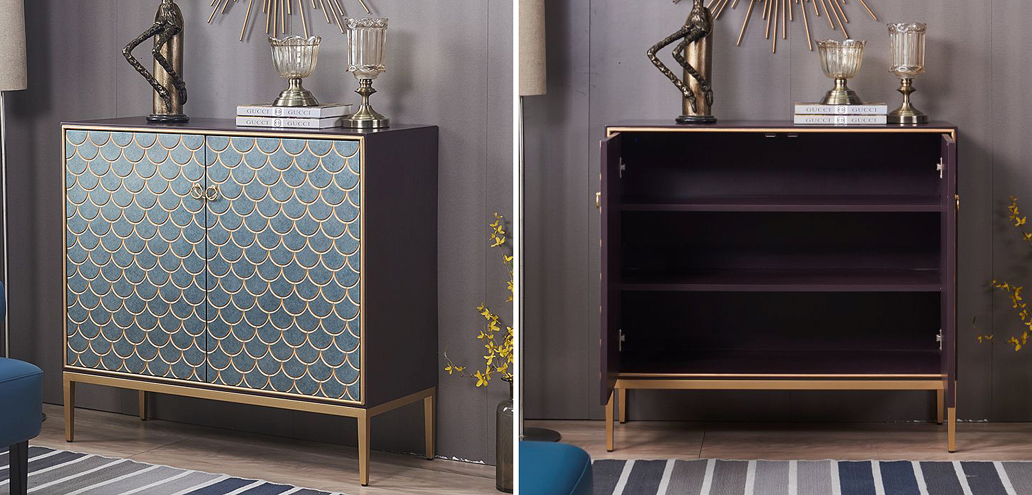 Комод с орнаментом Рыбья чешуя Cateline Scale Pattern Chest of Drawers Комод с орнаментом Рыбья чешуя Cateline Scale Pattern Chest of Drawers - Loft-Concept в Саратове