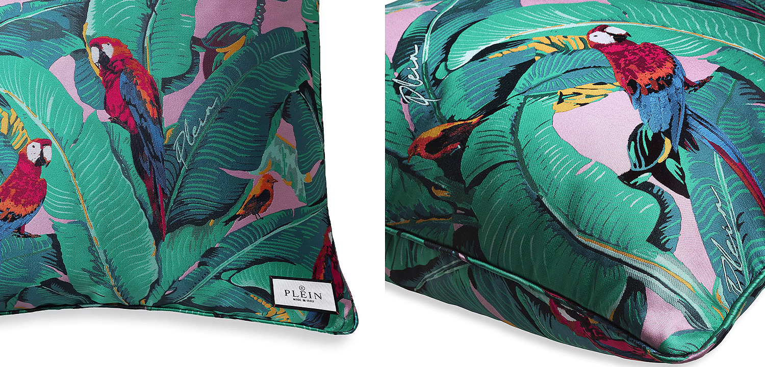 Подушка Philipp Plein Cushion Parrot 50 x 50 Подушка Philipp Plein Cushion Parrot 50 x 50 - Loft-Concept в Саратове
