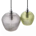 Подвесной светильник каскадный с 2-мя рельефными плафонами Cascade with Relief Lampshades варинант исполнения - 4 | Loft Concept в Саратове