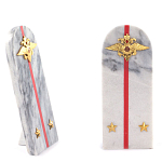 Сувенир Погон МВД из натурального камня мрамор Souvenir Epaulets варинант исполнения - 2 | Loft Concept в Саратове