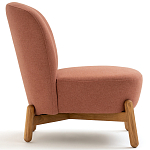 Кресло на деревянных ножках Olguin Pink Chair варинант исполнения - 3 | Loft Concept в Саратове