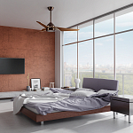 Потолочный вентилятор с тремя угловатыми лопастями Kichler варинант исполнения - 5 | Loft Concept в Саратове