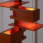 Торшер с каркасом из множества полок Links варинант исполнения - 2 | Loft Concept в Саратове