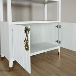 Стеллаж со стеклянными полками Elsa Dreams White варинант исполнения - 4 | Loft Concept в Саратове