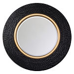 Зеркало в черной фактурной раме с золотым кантом Summon the Light варинант исполнения - 1 | Loft Concept в Саратове