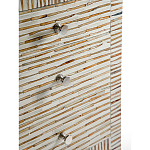 Тумбочка прикроватная Bogense Bone Inlay Bedside Beige варинант исполнения - 3 | Loft Concept в Саратове