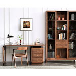 Стол рабочий округлой формы с 3-мя ящиками  Working Moonnut Table варинант исполнения - 1 | Loft Concept в Саратове