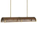 Люстра линейная полукруглой формы Wooden Horseshoe варинант исполнения - 4 | Loft Concept в Саратове