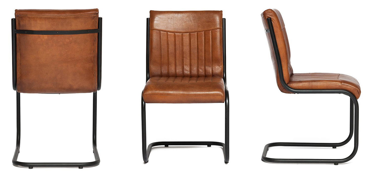 Стул из кожи буйвола Industrial leather chair Стул из кожи буйвола Industrial leather chair - Loft-Concept в Саратове
