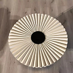 Дизайнерский журнальный стол круглый с фактурной столешницей Ifike варинант исполнения - 1 | Loft Concept в Саратове