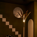 Обои ручная роспись Chez Nina by India Mahdavi Standard colourway on Perfect Green slub silk варинант исполнения - 2 | Loft Concept в Саратове