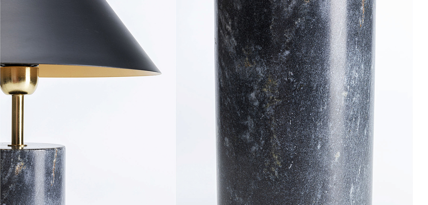 Настольная лампа из темно-синего мрамора - Loft-Concept в Саратове