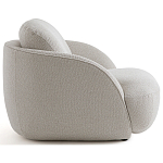 Полукруглое кресло из обивки меланж Halle Melange Armchair варинант исполнения - 5 | Loft Concept в Саратове