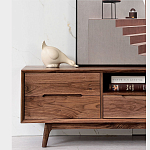 Тумба под телевизориз массива дерева TV Stand made of Walnut Wood варинант исполнения - 3 | Loft Concept в Саратове