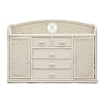 Комод из натурального ротанга Weavella белый варинант исполнения - 1 | Loft Concept в Саратове