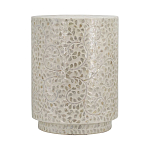 Приставной столик с рисунком из раковин устриц Bone Inlay варинант исполнения - 2 | Loft Concept в Саратове