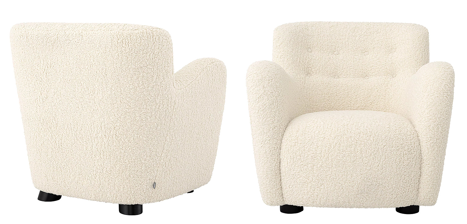 Кресло Eichholtz Chair Bixby White Кресло Eichholtz Chair Bixby White - Loft-Concept в Саратове