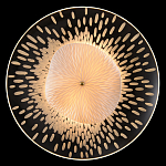 Бра с белым рельефным плафоном и стеклом с рисунком FLOW варинант исполнения - 1 | Loft Concept в Саратове