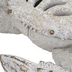 Статуэтка краб с детализированной текстурой в белом цвете Marine Accessories варинант исполнения - 3 | Loft Concept в Саратове