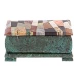 Шкатулка с мозаикой из натуральных камней Stone Casket варинант исполнения - 4 | Loft Concept в Саратове