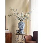 Ваза фарфоровая высокая с синими цветочными мотивами Independence варинант исполнения - 5 | Loft Concept в Саратове