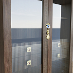 Дизайнерский шкаф витрина Elsa Dreams Walnut с 4-мя ящиками варинант исполнения - 5 | Loft Concept в Саратове