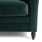 Кресло с обивкой из хлопкового велюра Porter Green Armchair варинант исполнения - 5 | Loft Concept в Саратове