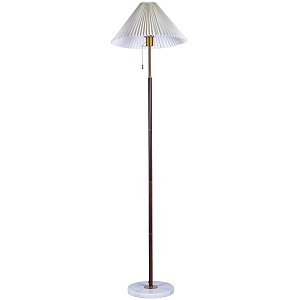 Торшер с плиссированным белым абажуром Pleated White Floor Lamp
