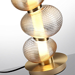 Настольная лампа с 3-мя рифлеными стеклянными шарами Marcelh Light варинант исполнения - 4 | Loft Concept в Саратове