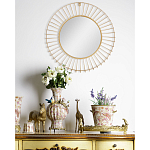 Зеркало круглое настенное в металлической оправе Modern Mirror Space варинант исполнения - 4 | Loft Concept в Саратове