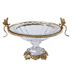 Чаша из прозрачного стекла с рельефным ободком и фигурками стрекоз Eden Garden варинант исполнения - 1 | Loft Concept в Саратове