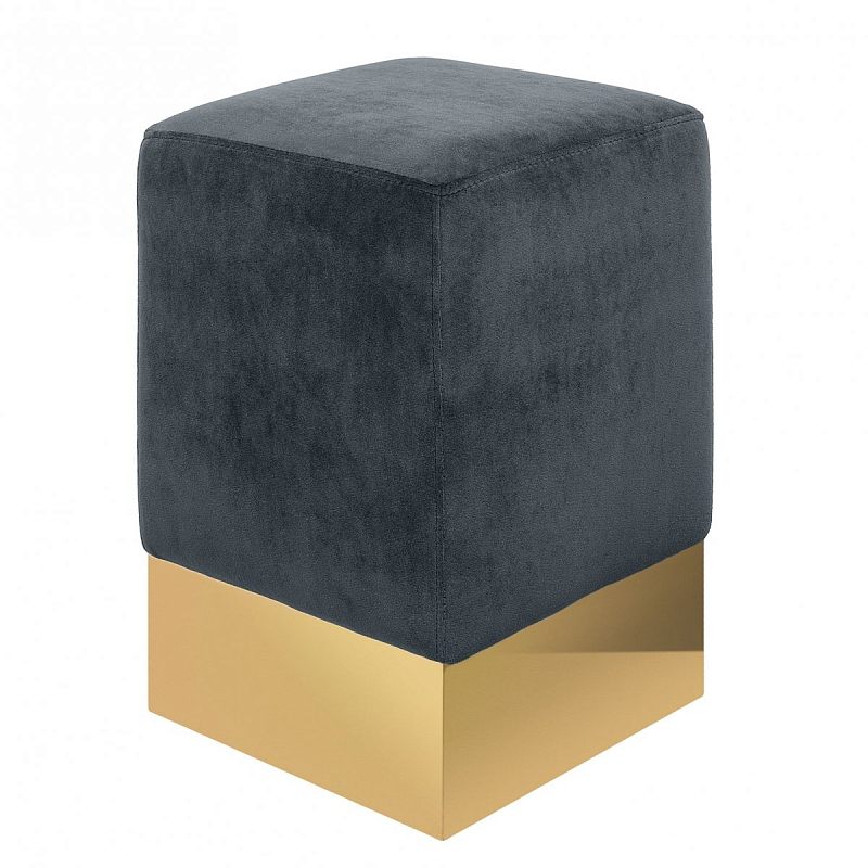STELLA STOOL Серый пуф Золотой Серый STELLA STOOL Серый пуф Золотой Серый в Саратове | Loft Concept