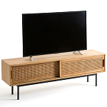 ТВ-тумба с плетеным декором Tate Wicker TV Stand варинант исполнения - 6 | Loft Concept в Саратове