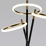 Торшер с 3-мя круглыми светодиодными лампами на черной триноге Underlining варинант исполнения - 3 | Loft Concept в Саратове