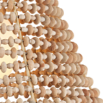 Подвесной светильник в форме колокола из деревянных бусин Wooden Beads варинант исполнения - 2 | Loft Concept в Саратове