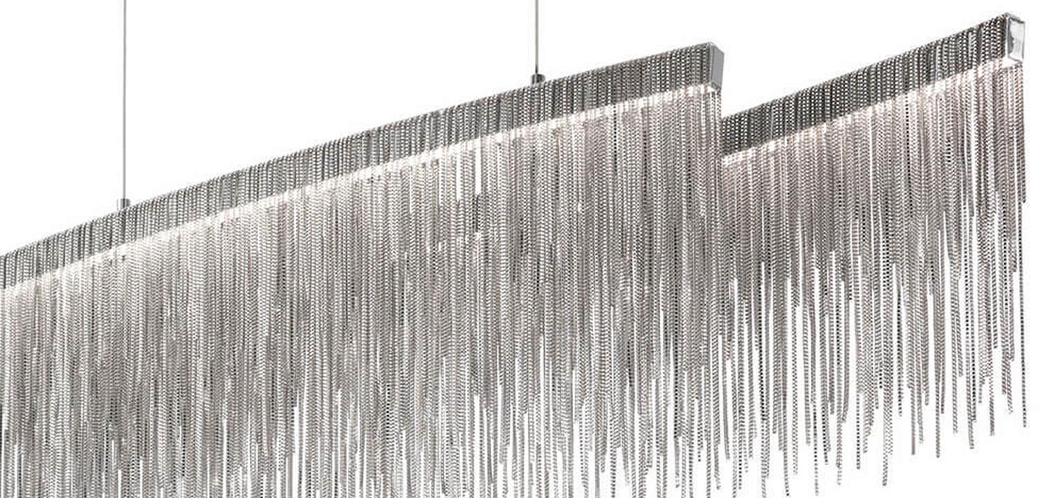 Люстра Atlantis Chain Chandelier Line Chrome Люстра Atlantis Chain Chandelier Line Chrome - Loft-Concept в Саратове