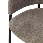 Стул полукруглый с каркасом из металла и мягким сиденьем и спинкой Soft Chenille варинант исполнения - 2 | Loft Concept в Саратове