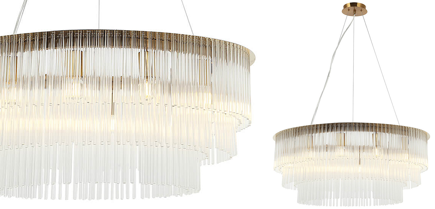 Люстра Harrison Chandelier gold 12 lamp Люстра Harrison Chandelier gold 12 lamp - Loft-Concept в Саратове