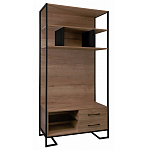 Стеллаж под TV в стиле лофт с открытыми полками и ящиками Urban Style Space варинант исполнения - 1 | Loft Concept в Саратове