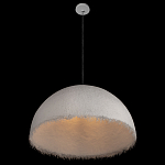 Подвесной светильник в форме купола белого цвета с ажурной бахромой Tactile Line варинант исполнения - 5 | Loft Concept в Саратове