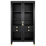 Дизайнерский шкаф витрина Elsa Dreams Black с 4-мя ящиками варинант исполнения - 1 | Loft Concept в Саратове