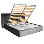 Кровать двуспальная серая с подъемным механизмом  Selecting the Best варинант исполнения - 2 | Loft Concept в Саратове