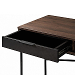 Стол рабочий в стиле лофт с ящиком и нишей для хранения Urban Style Space 2 варинант исполнения - 4 | Loft Concept в Саратове