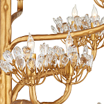 Люстра золотая в виде растения Golden Flower Glade варинант исполнения - 1 | Loft Concept в Саратове