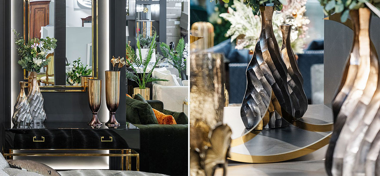 Ваза Top black and gold Ваза Top black and gold - Loft-Concept в Саратове