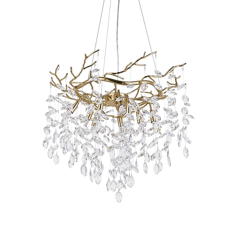 Люстра Floes Gold Хрустальная Золотой в Саратове | Loft Concept 