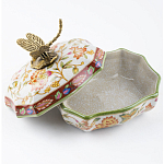 Фарфоровая шкатулка с бронзовой стрекозой Eden Garden варинант исполнения - 4 | Loft Concept в Саратове